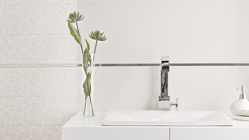 Limestone bathroom interior