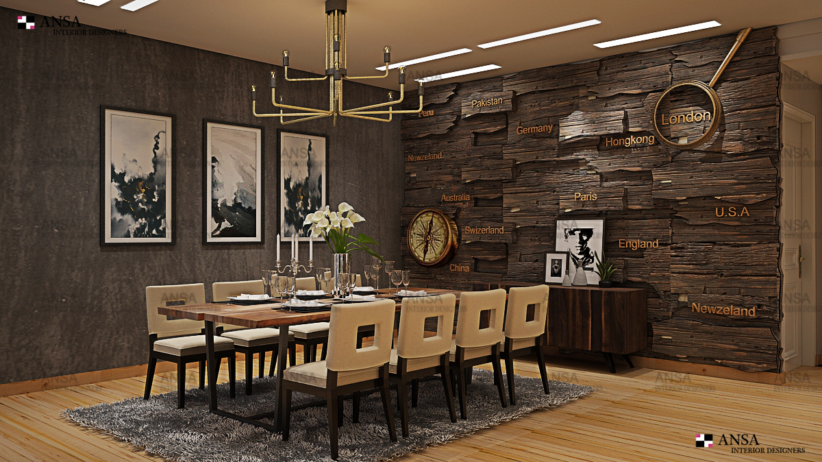 The rustic dining collection. Dining room at Bhiwadi.