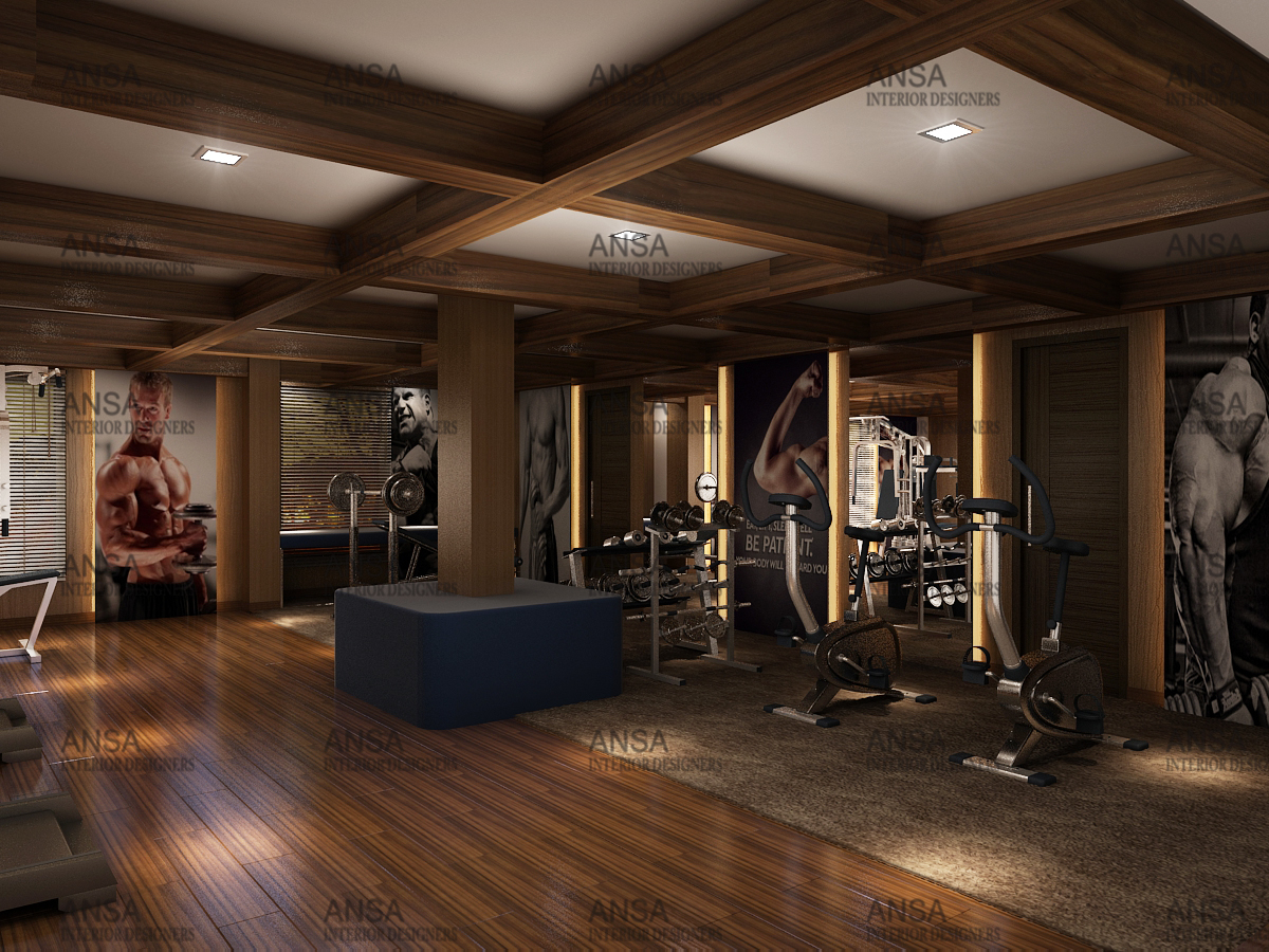 Best Gym Interior Design | Interior Designers in Delhi NCR | Ansa Interiors