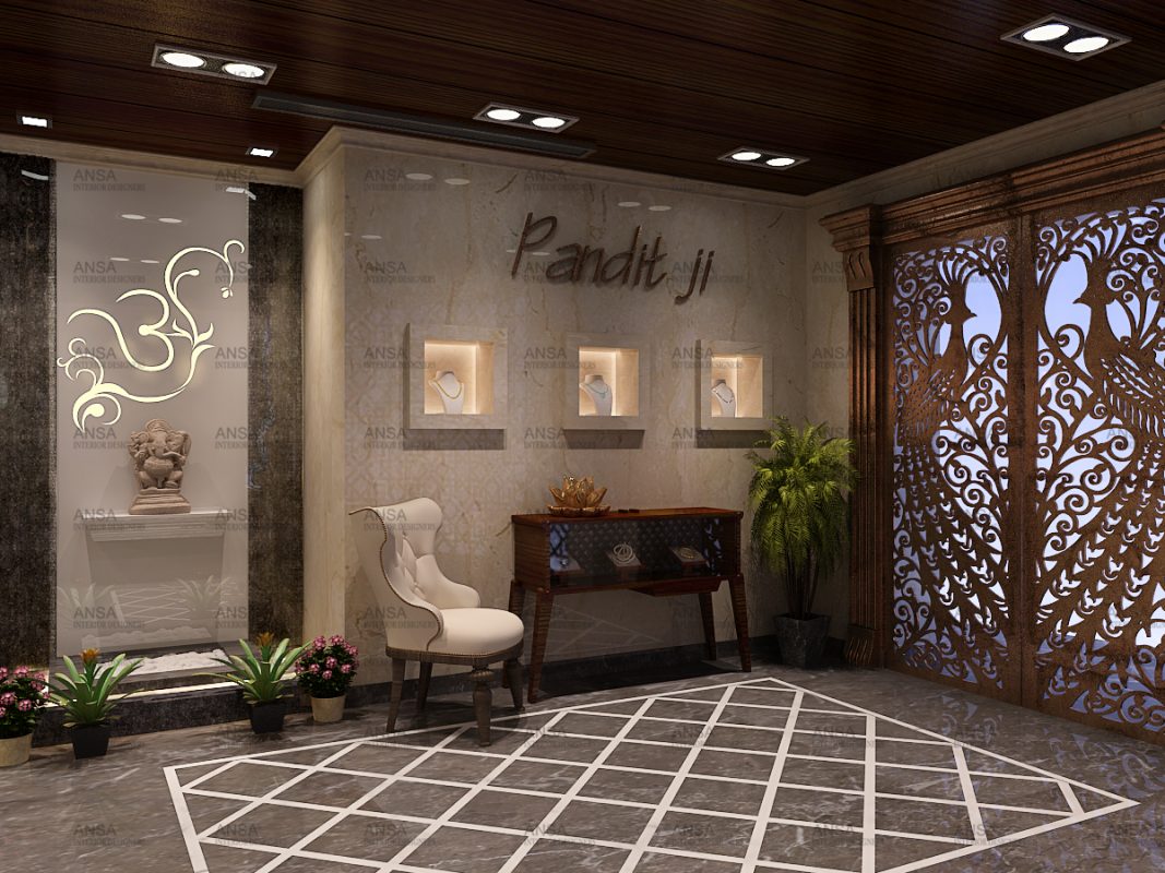 Pandit Ji jewellery showroom, design a showroom