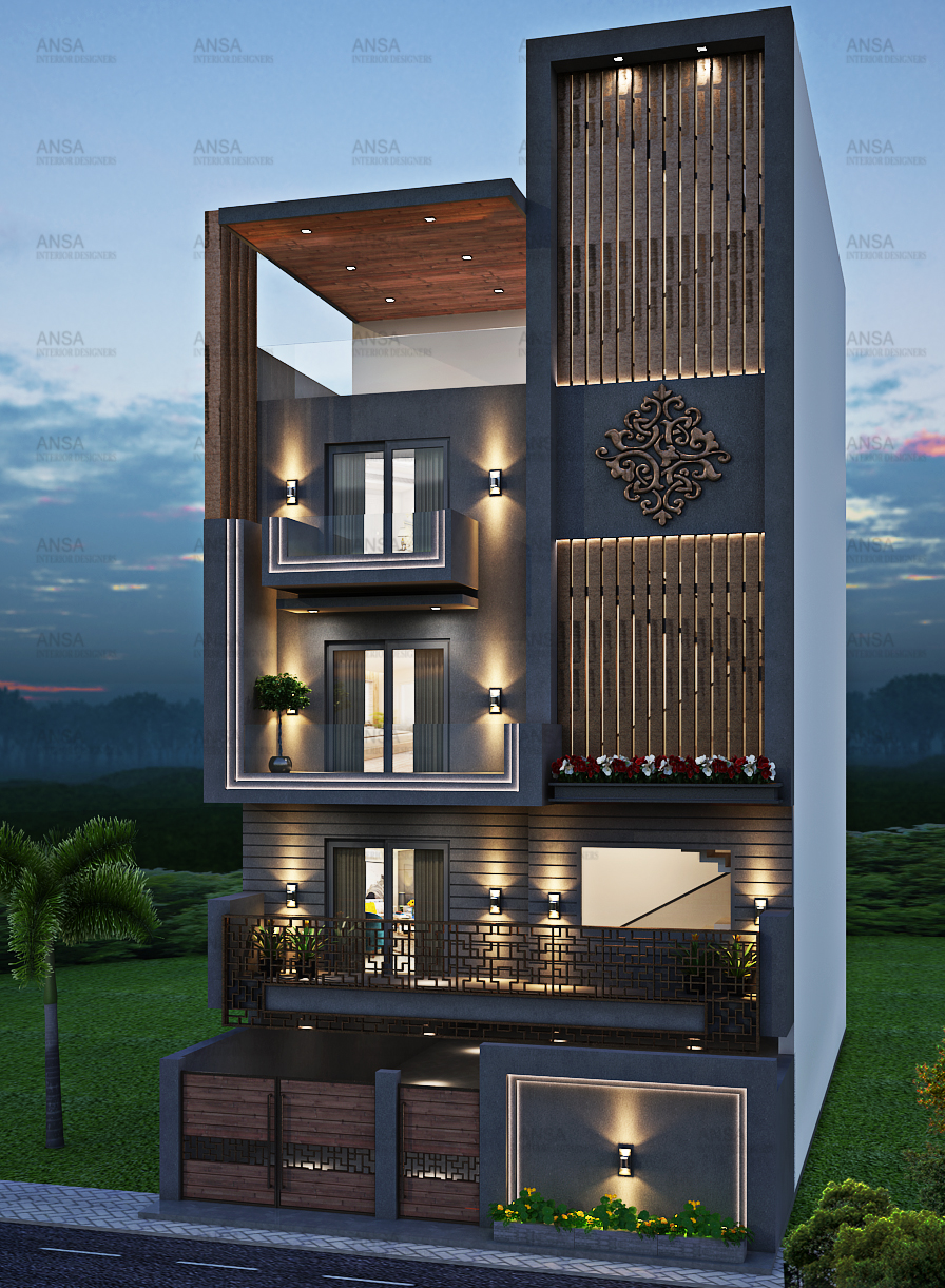Facade design for a residence at jaipur.