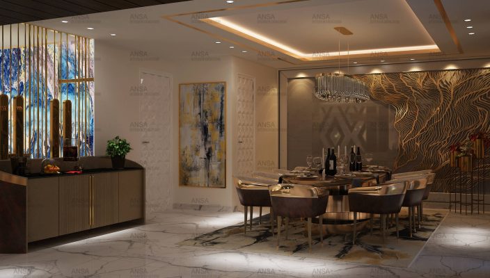 Dining Room Interior Design Portfolio | ANSA Interiors