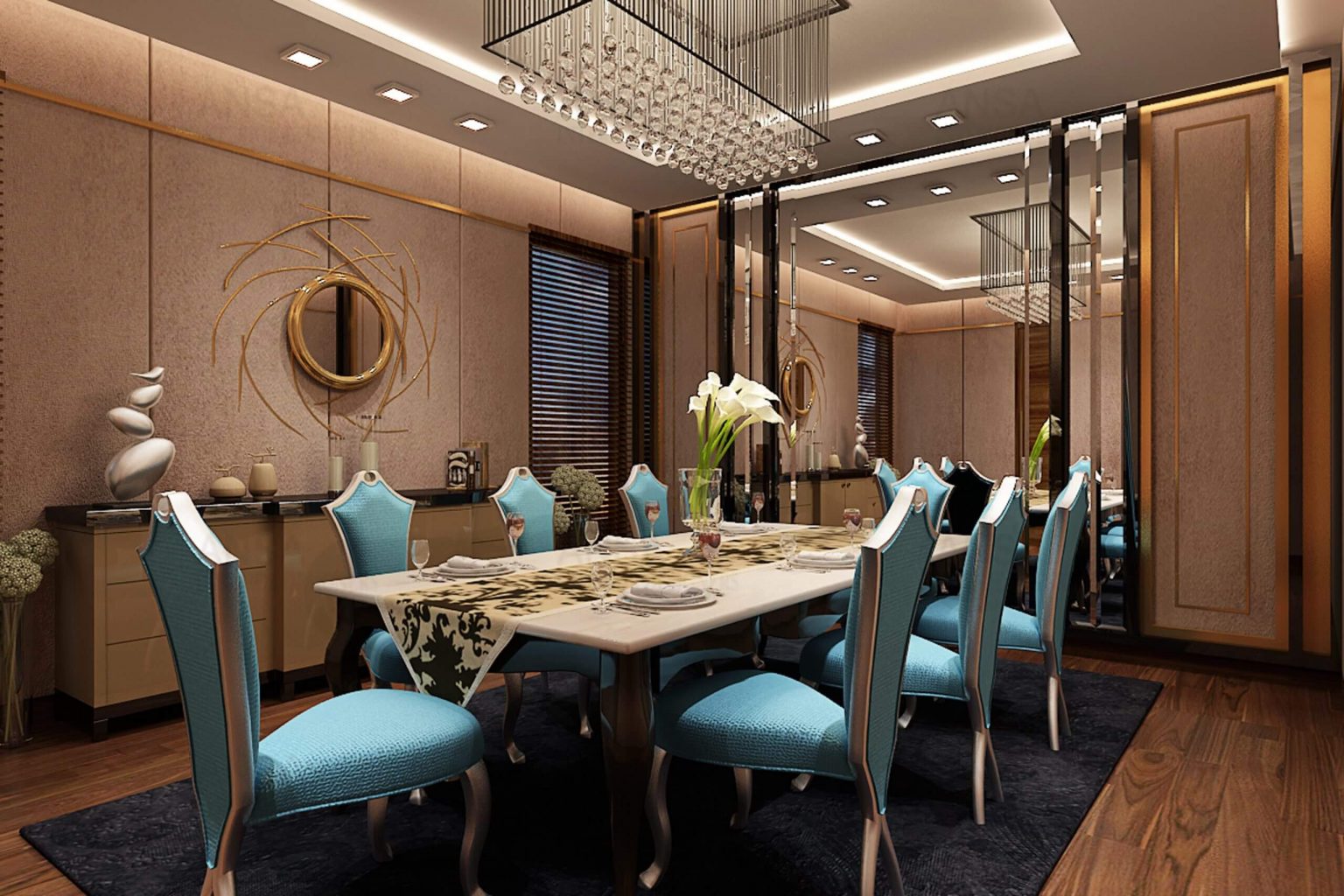 Dining Room Interior Design Portfolio | ANSA Interiors