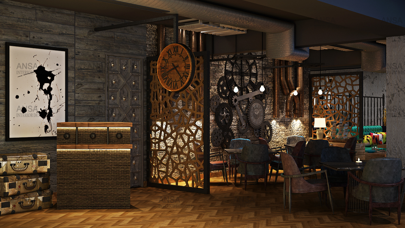 Restaurant interior design at bulandshahar.