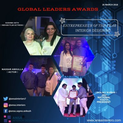 global leaders award for interior designing