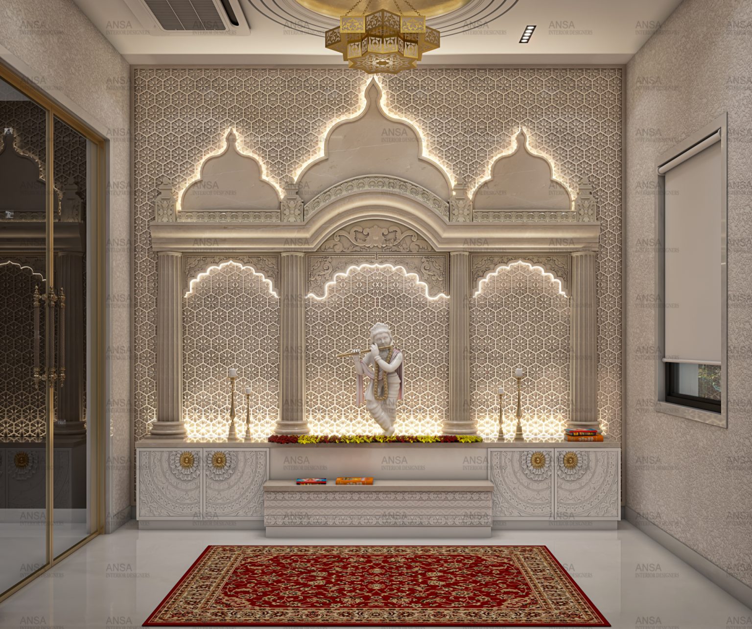 Mandir Interior Design - ANSA Interiors