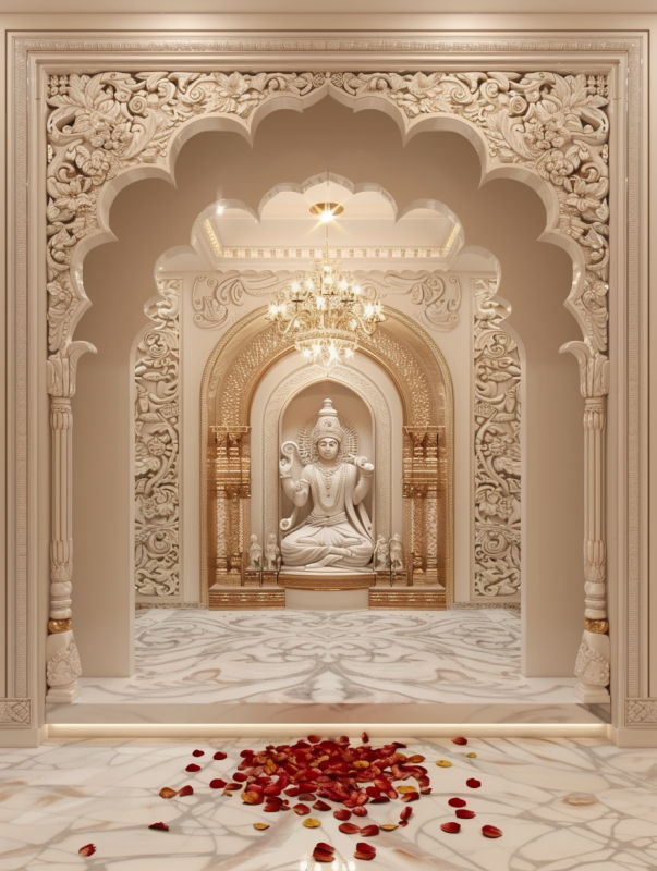Mandir Interior Design - ANSA Interiors