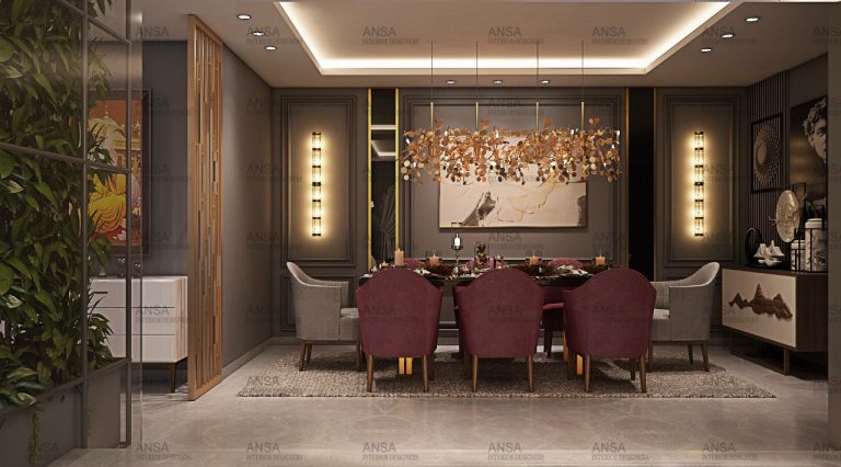 Dining Room Interior Design Portfolio | ANSA Interiors