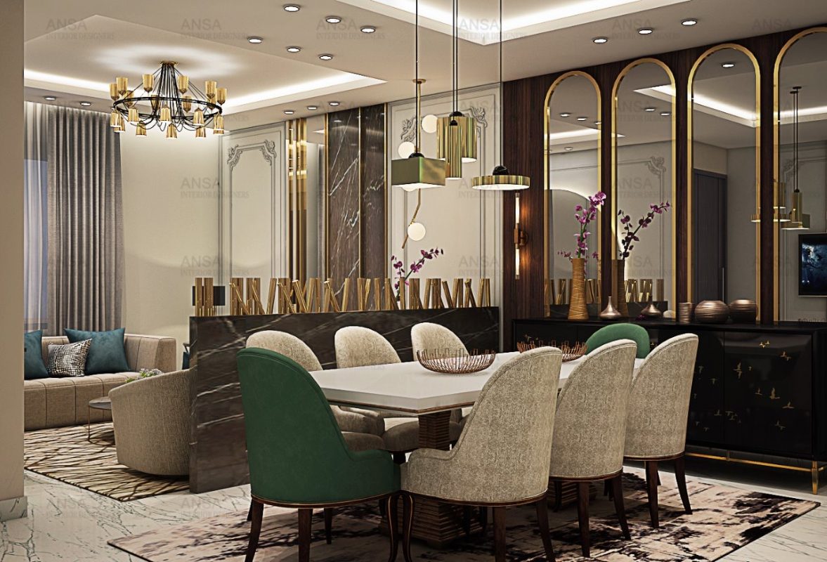 Dining Room Interior Design Portfolio | ANSA Interiors