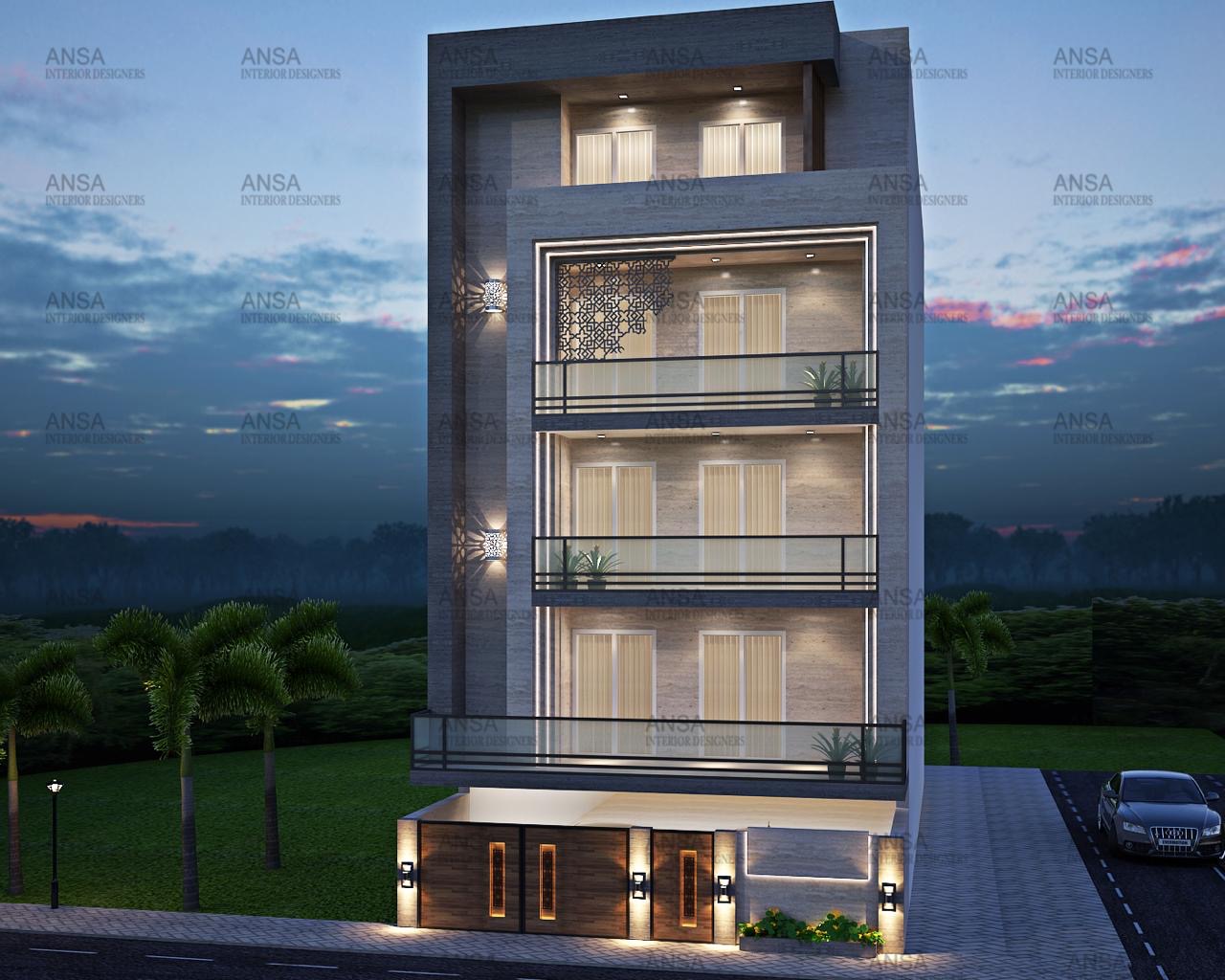 residential interior designing facade